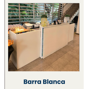Barra blanca + Bartender